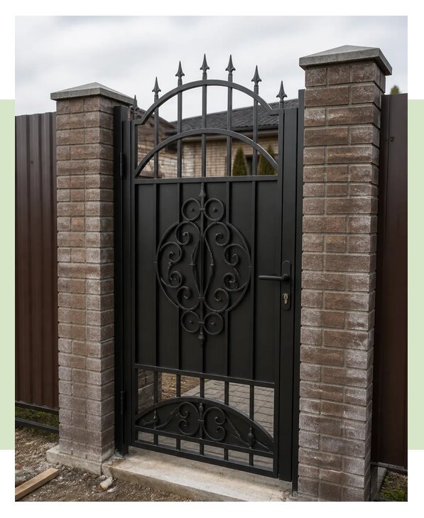Изготовление и монтаж кованой калитки под ключ в Заволжье